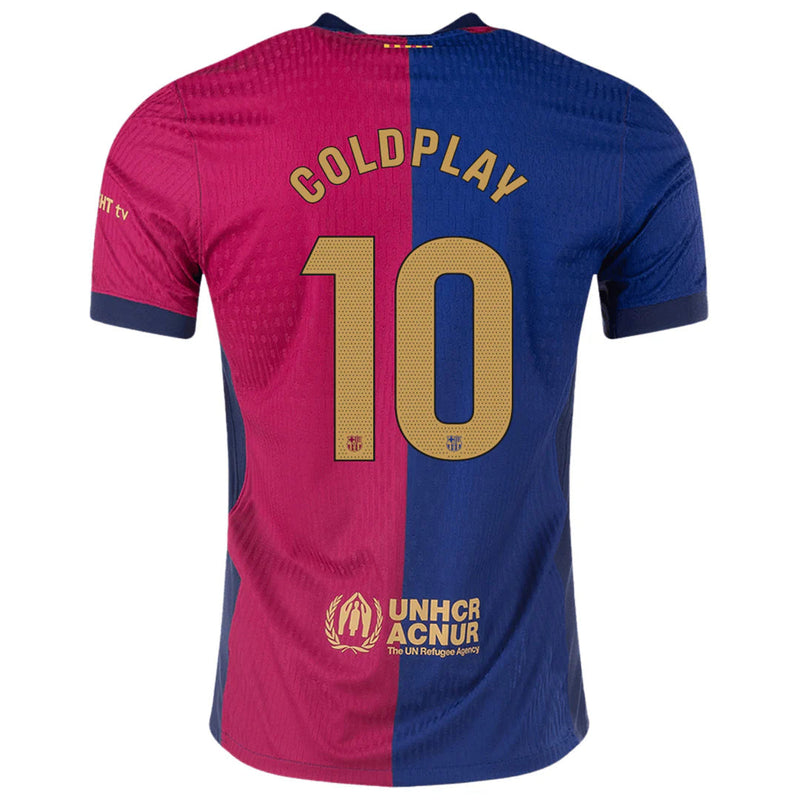 Camisa Barcelona Home 2024/25 - Torcedor - Coldplay Edition
